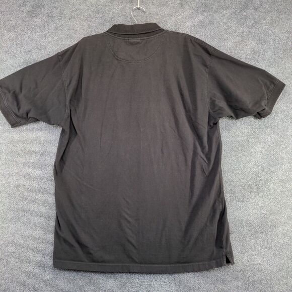 Pro Edge Men's Purdue Boilermakers Polo Shirt Black XL Short Sleeve Straight Hem - Picture 6 of 13